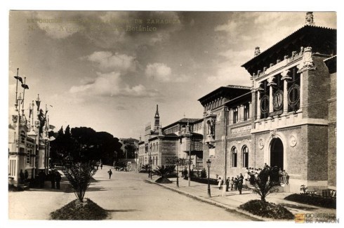 Ignacio Coyne.Exposición Hispano Francesa. Avenida del Jardín Botánico. 1908.Proyecto GAZA (Gran Archivo Zaragoza Antigua)