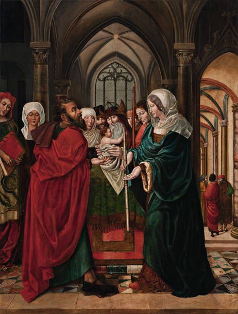 maestro de sijena. atrib. presentación de jesús en el templo